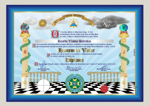 Diploma "Homem de Valor", Brazilian Lodge, NY - EUA